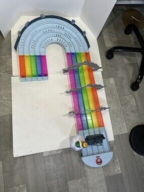 Hot Wheels Mario Kart Rainbow Road -starting Line Working Lights & Sounds + More